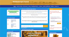 Desktop Screenshot of libraries.middlesbrough.gov.uk
