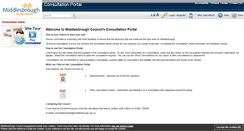 Desktop Screenshot of consult.middlesbrough.gov.uk