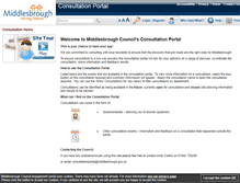 Tablet Screenshot of consult.middlesbrough.gov.uk